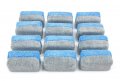 Autofiber Mini Saver Applicator Terry Ceramic Coating Sponge 12 Pack With Plastic Barrier To Reduce Product Waste Green Gray 