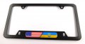 Usa Ukraine Flag Metal Black Aluminium Car License Plate Frame Cutout 4hole