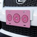 Graphics More Cute Chocolate Valentine Donut Pink Hearts Novelty Metal Vanity Tag License Plate 