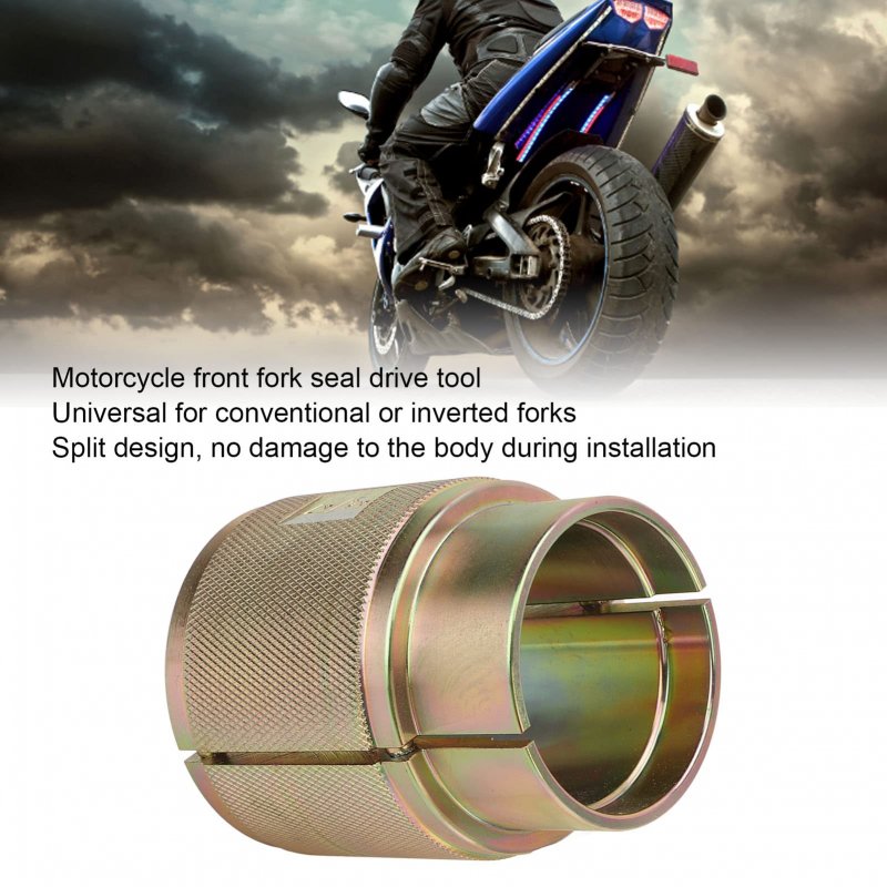 Motorcycle Fork Seal Driver Tool 43mm 45mm 46mm 47mm Carbon Steel Split Design For Traditional And Inverted Front Forks