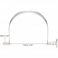 Uxcell Rigid Pipe Strap Fit For 110mm 4 3 Od 2 Holes Tube Straps 201 Stainless Steel Tension Clip Clamp 4pcs