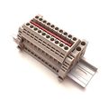 Dinkle Solar Combiner Dk4n 10 Gang Box Connector Din Rail Terminal Blocks 10-22 Awg 30 Amp 600 Volt Power Distribution 