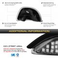 Sequential Turn Signal For 2009-2022 Compatible With Dodge Ram 1500 2500 3500 Classic Amber Led Strips Side Towing Mirror