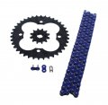Fits Honda Trx250r 250r 520-96 Blue Non O Ring Chain Sprocket Black 12 38
