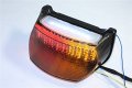 Httmt Mt192- Motorcycle Clear Led Tail Light Brake With Integrated Turn Signals Indicators Compatible Kawasak Ninja 1996-2003