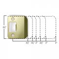 Round Corner Extended Lip Strike Plate 2-1 4 X 3 3-1 2 Overall Length Satin Nickel By Stone Harbor Hardware