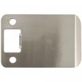 Round Corner Extended Lip Strike Plate 2-1 4 X 3 3-1 2 Overall Length Satin Nickel By Stone Harbor Hardware 