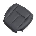 Driver Side Bottom Replacement Perforated Microfiber Leather Seat Cover Black For Nissan Rogue 2017 2018 2019 2020 Fits Power 