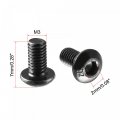 Uxcell M3x14mm 100pcs M3x6mm Thread 10 9 Alloy Steel Button Head Hex Socket Cap Screw Bolt