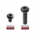 Uxcell M3x14mm 100pcs M3x6mm Thread 10 9 Alloy Steel Button Head Hex Socket Cap Screw Bolt