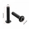 Uxcell M3x14mm 100pcs M3x6mm Thread 10 9 Alloy Steel Button Head Hex Socket Cap Screw Bolt