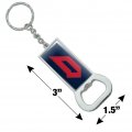 Graphics More Duquesne University Primary Logo Keychain Rectangle Chrome Plated Metal Bottle Cap Opener