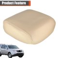 Beige Leather Armrest Center Console Lid Cover Skin Replacement For Pilot 2009-2015