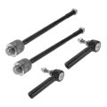 4pcs Front Inner Outer Tie Rod Ends Kit Suspension Steering End For Gmc Sierra 1500 07-13 Yukon 07-14 Drag Link No Es800223 