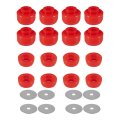 7-141 Body And Cab Mount Bushing Kit For Chevy Silverado Sierra 1500 2500 2wd 4wd 1999-2014 Polyurethane Mounts Washers Red 