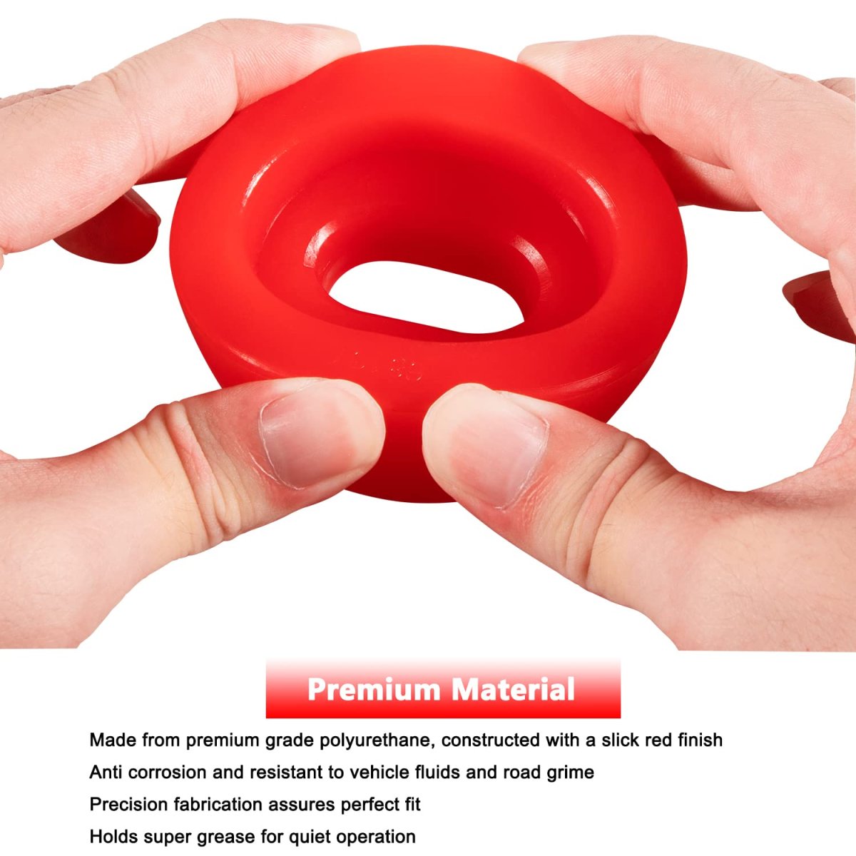 7-141 Body And Cab Mount Bushing Kit For Chevy Silverado Sierra 1500 2500 2wd 4wd 1999-2014 Polyurethane Mounts Washers Red