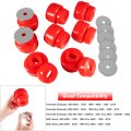 7-141 Body And Cab Mount Bushing Kit For Chevy Silverado Sierra 1500 2500 2wd 4wd 1999-2014 Polyurethane Mounts Washers Red
