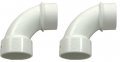 Pvc Pipe Fitting 90 Degree 2 Street Sweep Elbow 411-90 2 Pack 