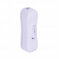 Uxcell Inline Cord Switch Ac 250v 2a Spst Feed-through Rocker For Bedroom Table Lamp Desk Light White Pack Of 10