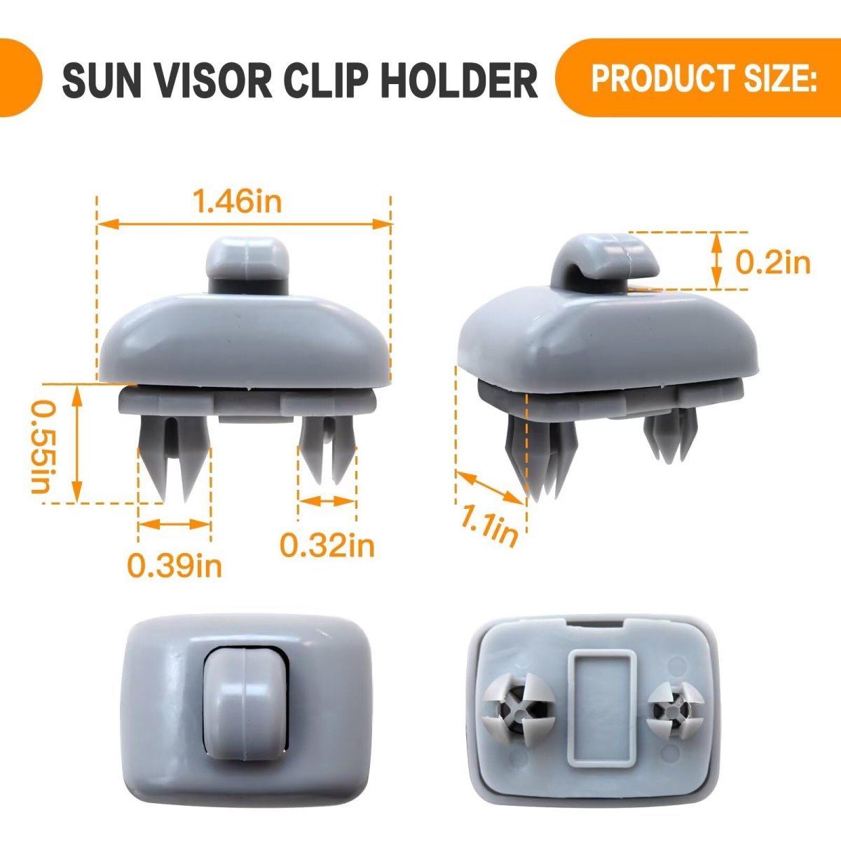 Sun Visor Clip Hook Holder Replace 8w0857562a For Audi Q3 Sportback S Line Sport Utility 4-door 2 0l 1984cc 121cu In L4 Gas