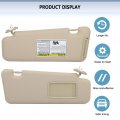 Ocpty Right Passenger Side Beige Windshield Sun Visor Mirror Replacement Fit For Toyota Highlander 2008-2013 With Sunroof