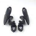 Smt Motorcycle Black 360 Adjustable Peg Mounting Kit U Shape Footrest Foot Pegs For V-star Roadstar Suzuki Boulevard Equipped