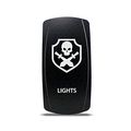 Ch4x4 Rocker Switch Military Lights Symbol 27- White Led 