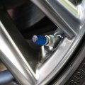 White And Black Horses Valve Stem Caps For Tire Rim Wheel Aluminum Blue