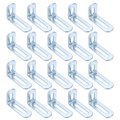 20 Pcs Adjustable Right Angle Brackets Slotted L-shape Corner X1 2 X0 7 90 Degree Steel L Bracket Support For Shelves Wood 