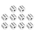 10pcs Stainless Steel Spacers 4 In Bore X 3 Od 1 2 Length Round Metal Screw Bushings For M6 Screws Bolts And Rods Silver Plain 