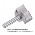 Uxcell 1 Dia 4 Shank Bottom Cleaning Router Bit 2 Flutes Carbide Tipped Cutter Uncoated For Woodworking