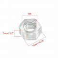 Uxcell Nylon Hex Nut M6x1mm Metric Coarse Thread Hexagon Nuts 100 Pcs Clear