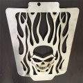 Httmt Mt298-07-sf Skull Flame Radiator Grille Cover Guard Protector Compatible With Suzuk Boulevard M109