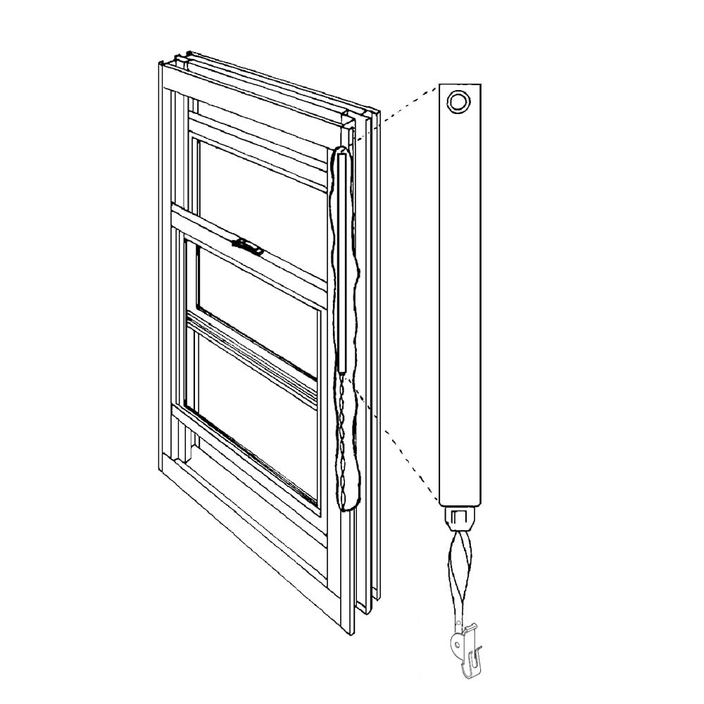 Fr 2920-342 Spiral Balance For Non Tilt Windows 29 In Length 3 8 Tube Red Bearing Steel Construction Single Pack
