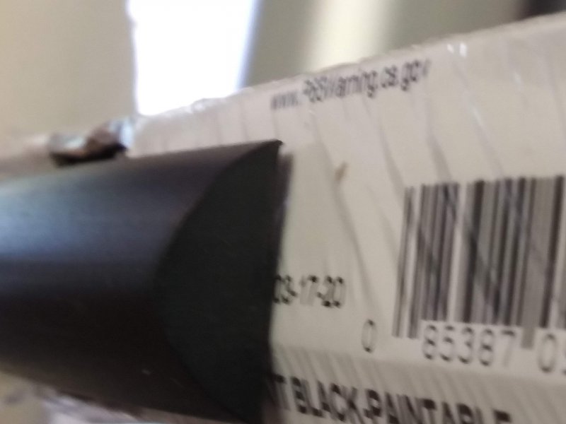 7 8 In Pyramid Shaped Molding 30 Ft All Black Automotive Side Panel Trim