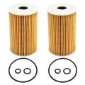 Saihisday 2pcs Hu7008z Oil Filter For Passat 2 0l L4 Diesel Tdi 2012-2014 Replaces 