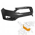 Front Bumper Cover Primered Replacement For 2015-2018 Focus S Se Sel Titanium With Tow Hook Hole 191275298770