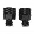 Senyar Rear Mirror Bolts Universal Pair Of M10x1 25 Motorcycle Rearview Thread Adapter Screws Black 