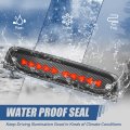 Auto Dynasty Sequential Triangle Led Rear Tail Center High Mount Stop Lamp Third Brake Light Compatible With Dodge Ram 1500