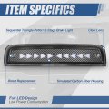 Auto Dynasty Sequential Triangle Led Rear Tail Center High Mount Stop Lamp Third Brake Light Compatible With Dodge Ram 1500