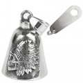 Motorcycle Biker Bell With Hanger Indian Skull For Luck Decoration Accessory Gifts 