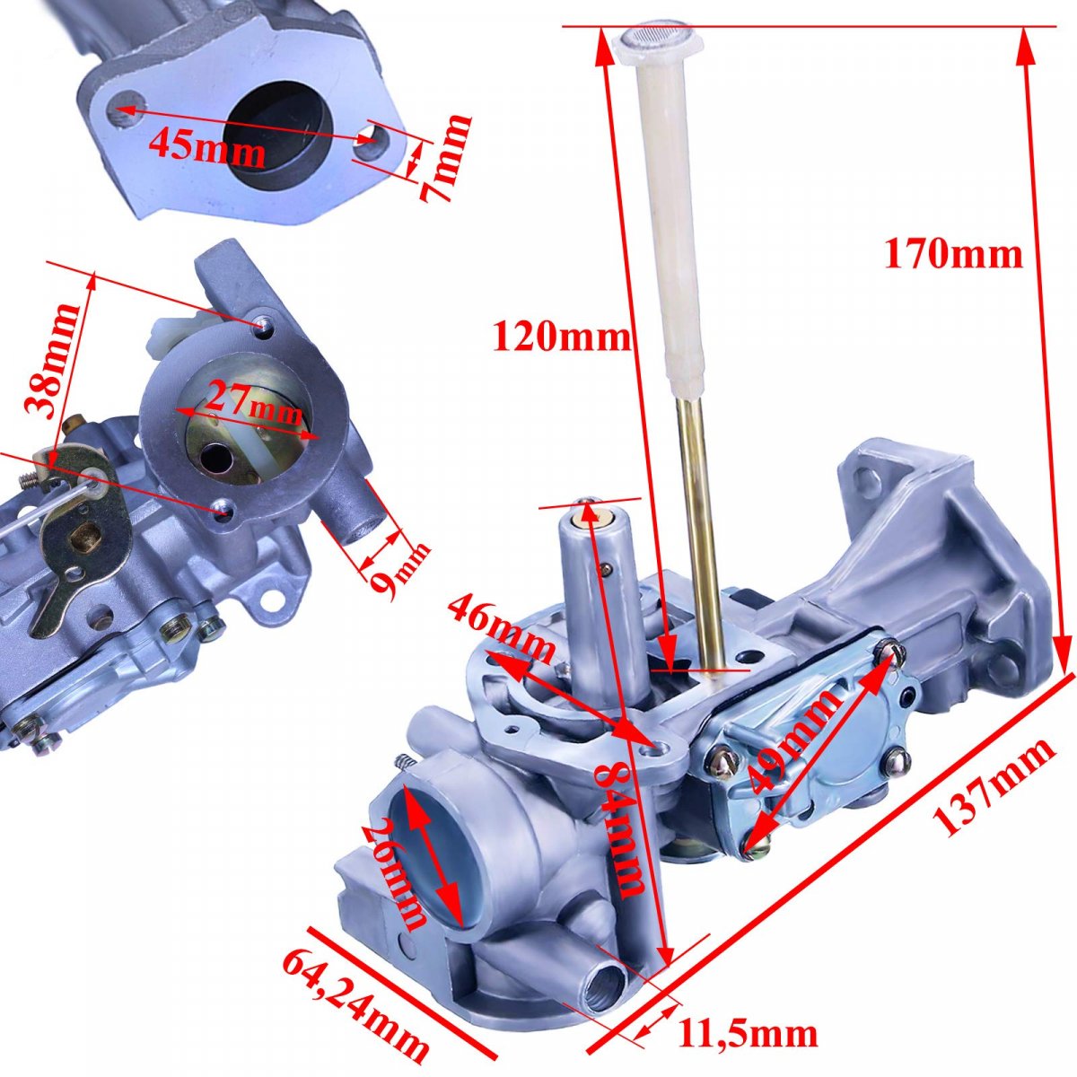 Glenparts Replacement Carburetor Works For Briggs And Stratton 498298 Used On 130207 130212 130217 130231 Series