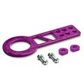 2 25 Purple Anodized Brushed Billet Aluminum Front Tow Hook Kit 