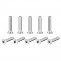 Uxcell 1 4-20x1-1 4 Flat Head Machine Screws Phillips 304 Stainless Steel Bolts 25pcs