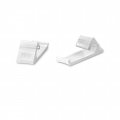 Nylon Horizontal Siding Clips For Coax Rg6 Rg59 Cable Mounting Home Snap In Hanging And Wire Bundle Management White 10 Pack 