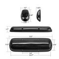 Partsam 3pcs Smoke Cover Lens White 30 Led Cab Marker Roof Running Top Lights Assembly Wire Pack For Silverado Sierra 1500 