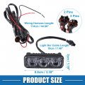 A Absopro Car Led Daytime Running Light Bar 3 4inch Bumper Grille Driving Fog Lamp Off Road Spot Work Boat Waterproof 6000k