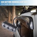 A Absopro Car Led Daytime Running Light Bar 3 4inch Bumper Grille Driving Fog Lamp Off Road Spot Work Boat Waterproof 6000k