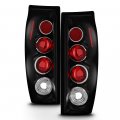 Acanii For 2002-2006 Chevy Avalanche 1500 2500 Euro Style Black Tail Lights Brake Lamps Driver Passenger Side