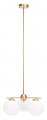 Safavieh Lighting Collection Cantrys Mid-century Modern Retro Gold White Orb Chandelier
